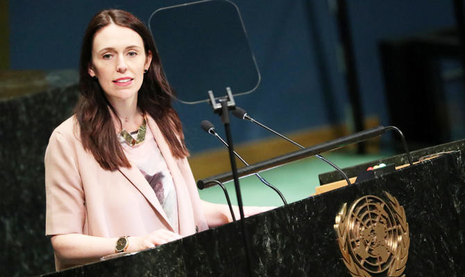jacinda ardern takes baby to the United Nations